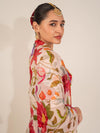PINK DRAGONFLY PRINTED LEHENGA
