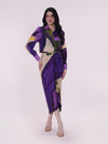 Wisteria Printed Wraped Skirt Set in Bemberg Silk