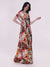 Rose Printed One Shoulder Dress