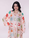 Telly Printed Loose Shirt Dress