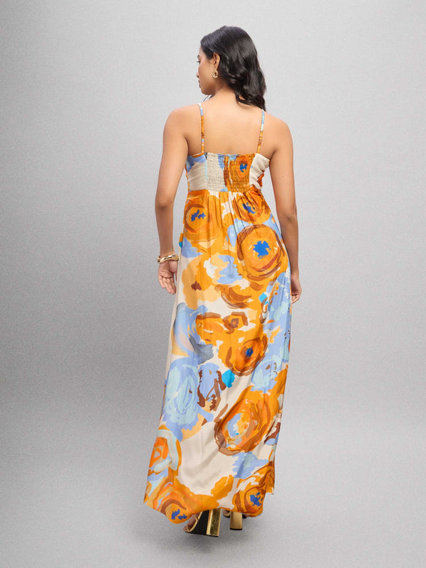 Lunar Printed Maxi Dress