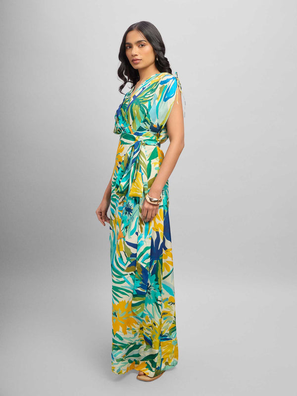 Mint Printed Maxi Dress