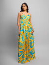 Ripple Printed Maxi Dress
