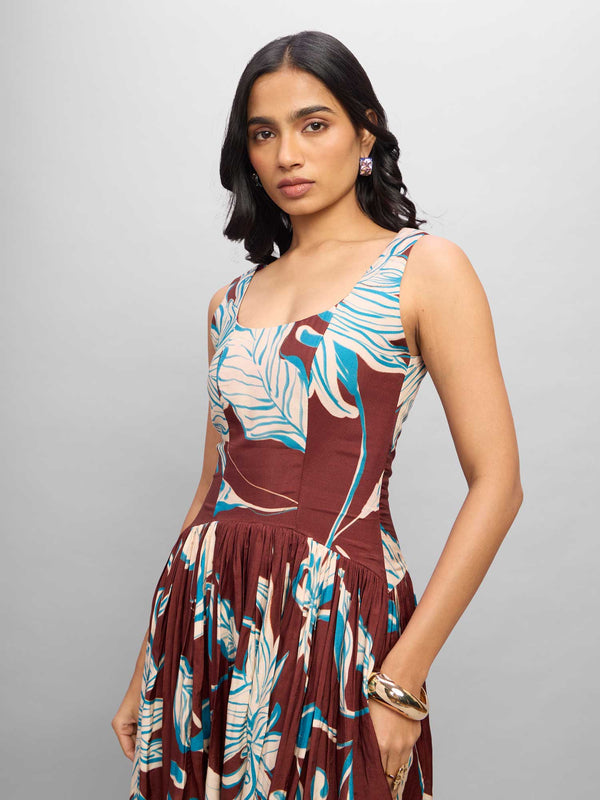 Willow Printed Midi Dress