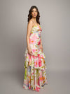 Breeze Printed Ruffled Maxi Dress