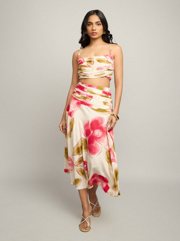 Rose Printed Co-ord Set (Set of 2)
