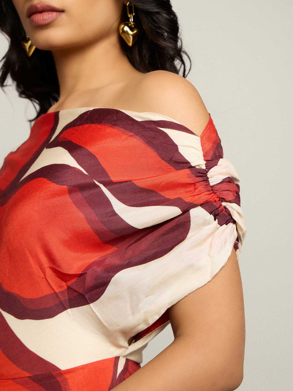 Scarlet Printed Maxi Dress