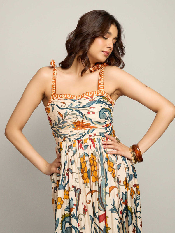 Farm Printed Midi Dress
