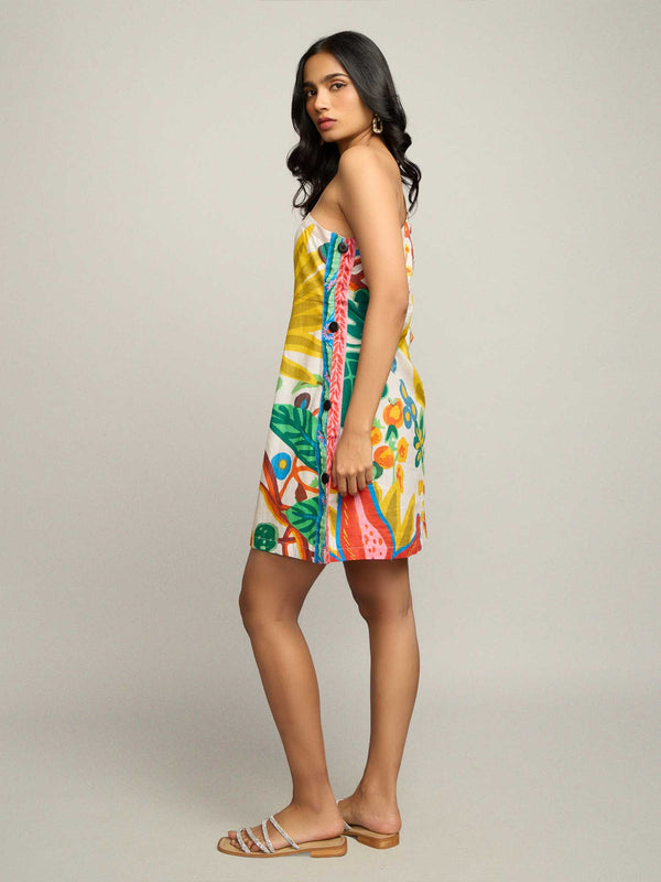 Amazon Printed One – Shoulder Mini Dress