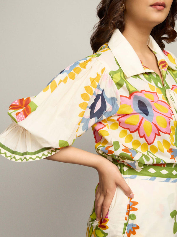 Vine Printed Co-ord Set (Set of 2)