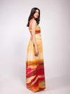 Flow Printed Strappy Maxi Dress