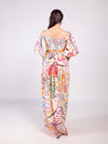 Fig Printed Scallop Maxi Dress