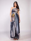Wildflower Printed One Shoulder Maxi Dress