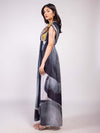 Wildflower Printed One Shoulder Maxi Dress