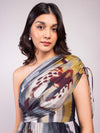 Wildflower Printed One Shoulder Maxi Dress