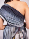 Wildflower Printed One Shoulder Maxi Dress