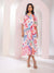 Anaar Printed Flary Dress front view