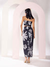 Chalk Printed Bustier & Skirt Co-ord Set (Set of 2)
