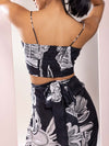 Chalk Printed Bustier & Skirt Co-ord Set (Set of 2)