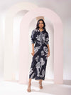 Chalk Printed Printed Wraped Skirt Set (Set Of 2)