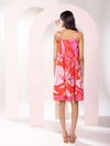 Monstera Printed Loose Fit Mini Dress