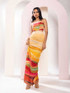 Flow Printed Cutout Maxi Dress
