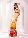 Flow Printed Cutout Maxi Dress