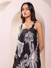 Chalk Printed Loose Fit Maxi Dress