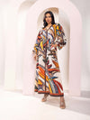 Cinnamon Printed Maxi Dress