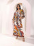 Cinnamon Printed Maxi Dress