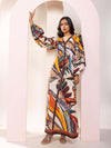 Cinnamon Printed Maxi Dress