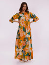 Elara Printed Maxi Dress