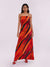 Sepia Printed Slip Dress