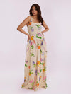 Lupine Printed Ruched Maxi Dress