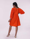 Orange Loose Mini Dress