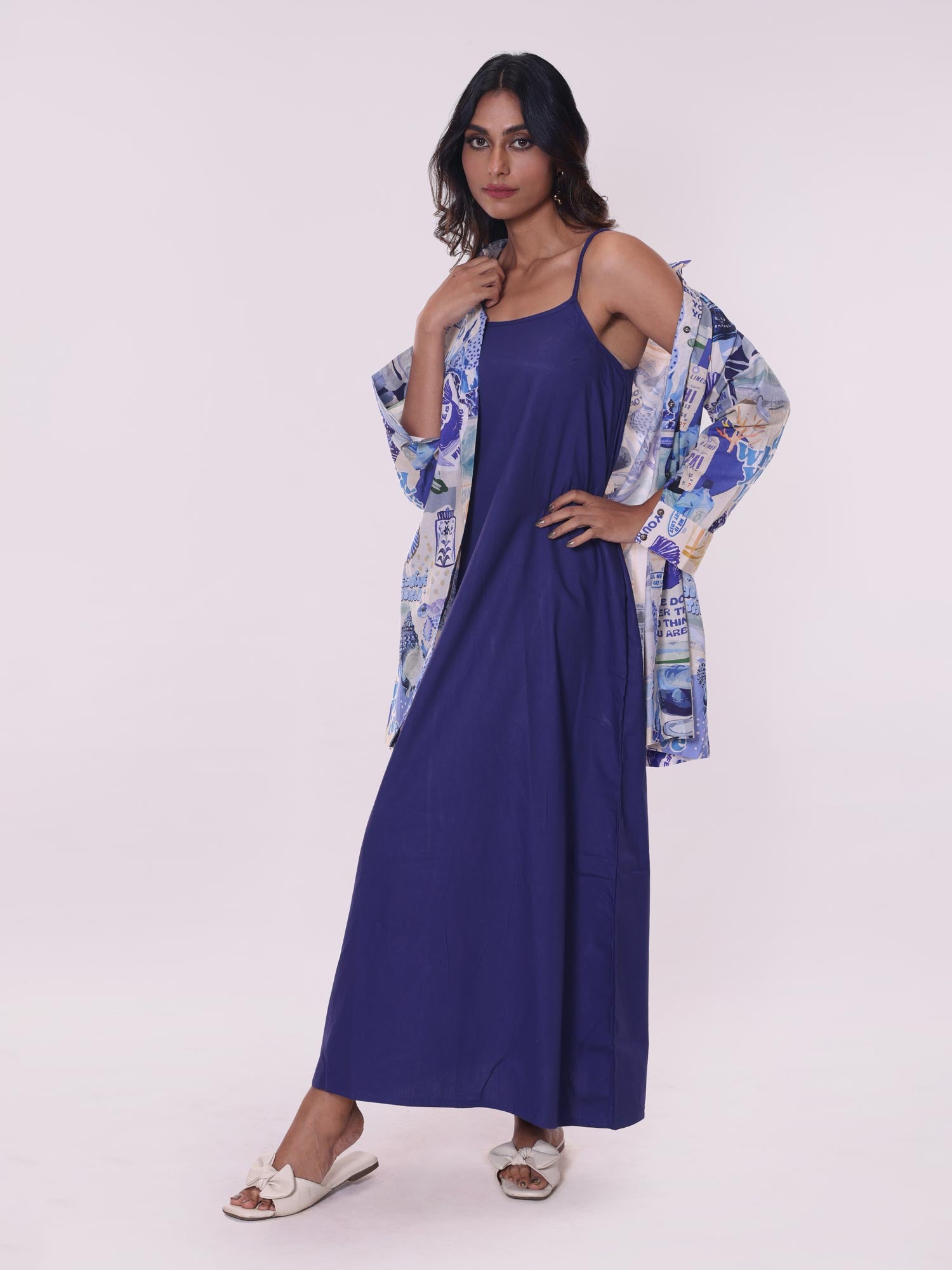 Cool Order Azul Buy Azul Printed Co-ord Set with Dress | Stylish Women's Co-ords – Poppi