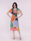 Veggie Printed A-Line Dress