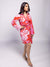 Monstera Printed Wrap Dress