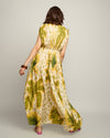 Coco Printed Pleated Maxi Dress