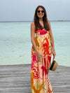 Petal Printed Maxi Dress