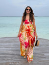 Petal Printed Maxi Dress