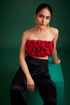 FLORAL BANDEAU TOP