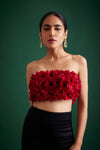 FLORAL BANDEAU TOP