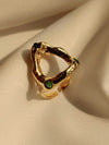 18kt Gold Plated Venus Ring on Hand