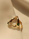 Elegant Venus Ring with 18kt Gold Finish