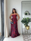 Daze Printed Strappy Maxi Dress