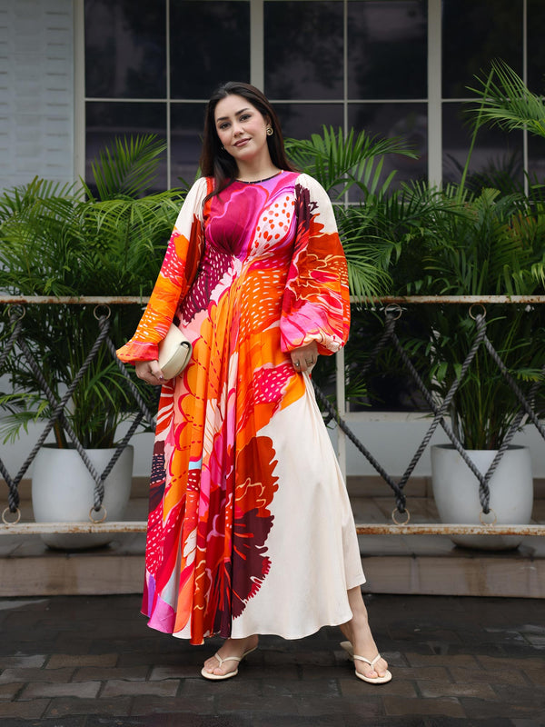 Anthea Printed Midi Dress