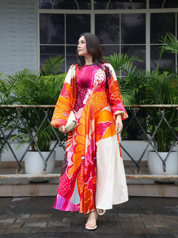 Anthea Printed Midi Dress