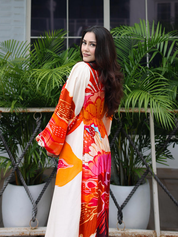 Anthea Printed Midi Dress