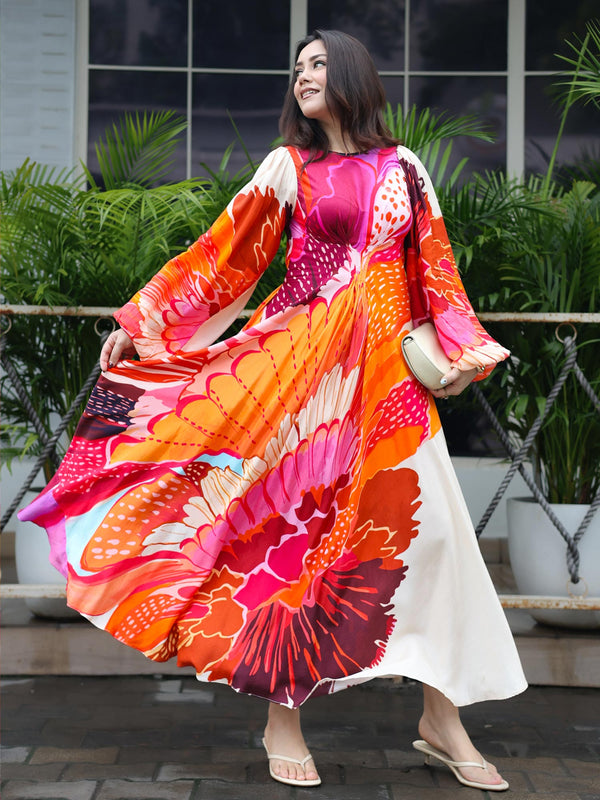 Anthea Printed Midi Dress